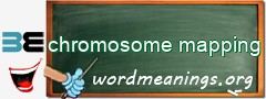 WordMeaning blackboard for chromosome mapping
